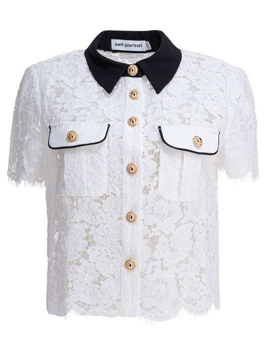 Lace Shirt Shirts Bianco