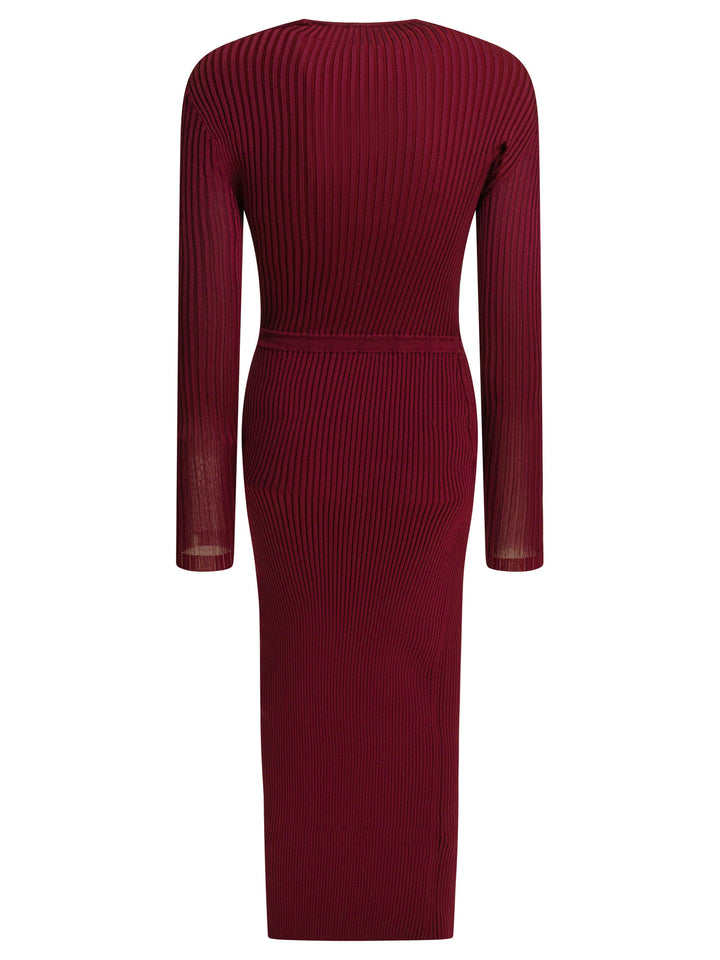 Self-Portrait Cut-Out Midi Dress Abiti - Bordeaux | e01e8c1886d83722f8b1c38b50813a6fe1abbe5e