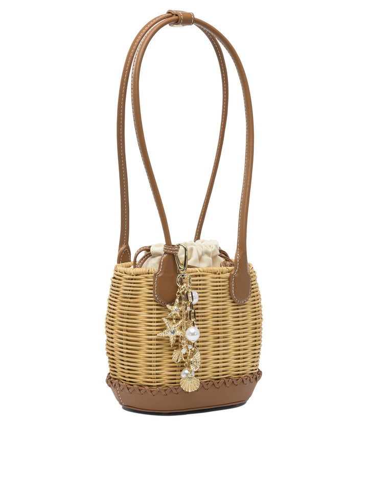 Self-Portrait Shoulder Bag With Rattan Pendant Borse a Spalla e Tracolla - Marrone | 7c363eb0ad05fe0ab751980508ba6dfe92746f6f
