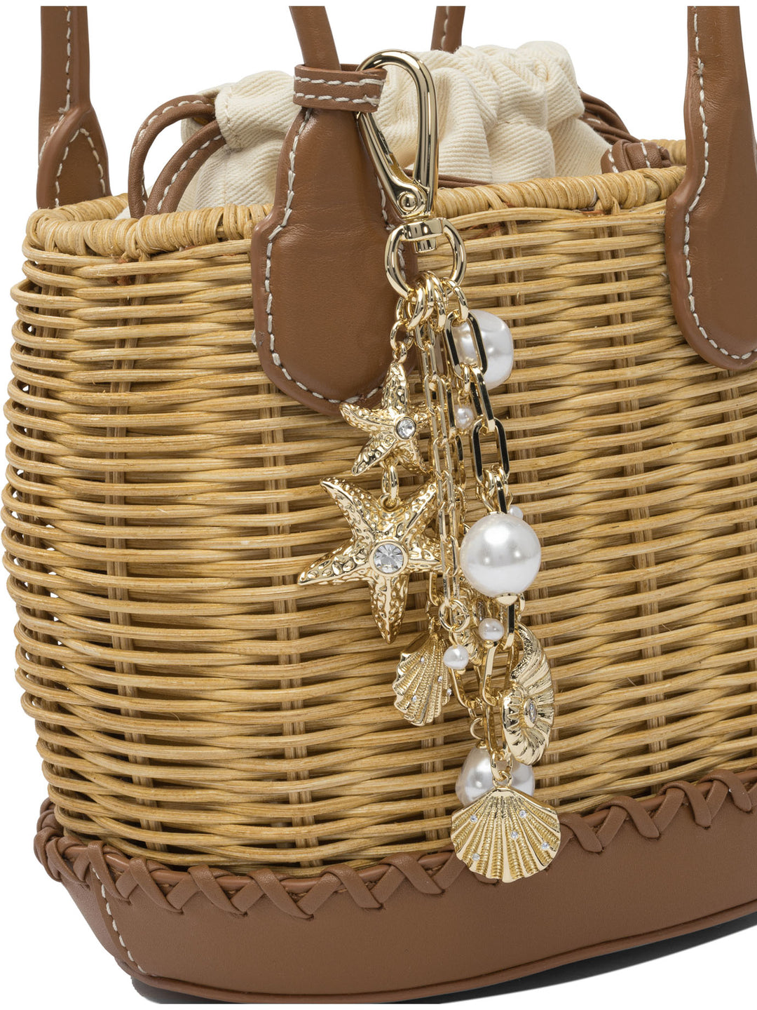 Self-Portrait Shoulder Bag With Rattan Pendant Borse a Spalla e Tracolla - Marrone | 3d58176eeb01220e46c340542feec58c32fe4035