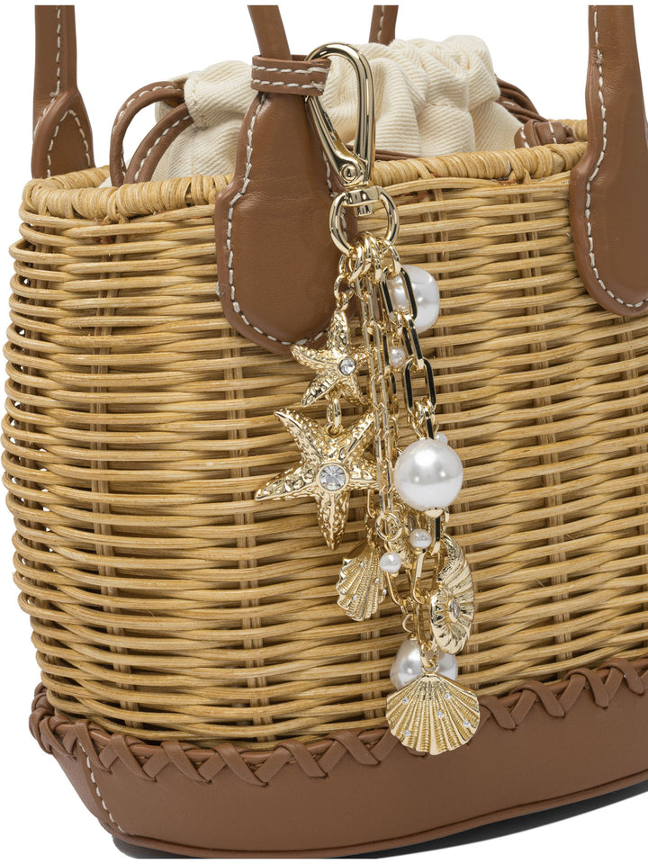 Self-Portrait Shoulder Bag With Rattan Pendant Borse a Spalla e Tracolla - Marrone | 3d58176eeb01220e46c340542feec58c32fe4035