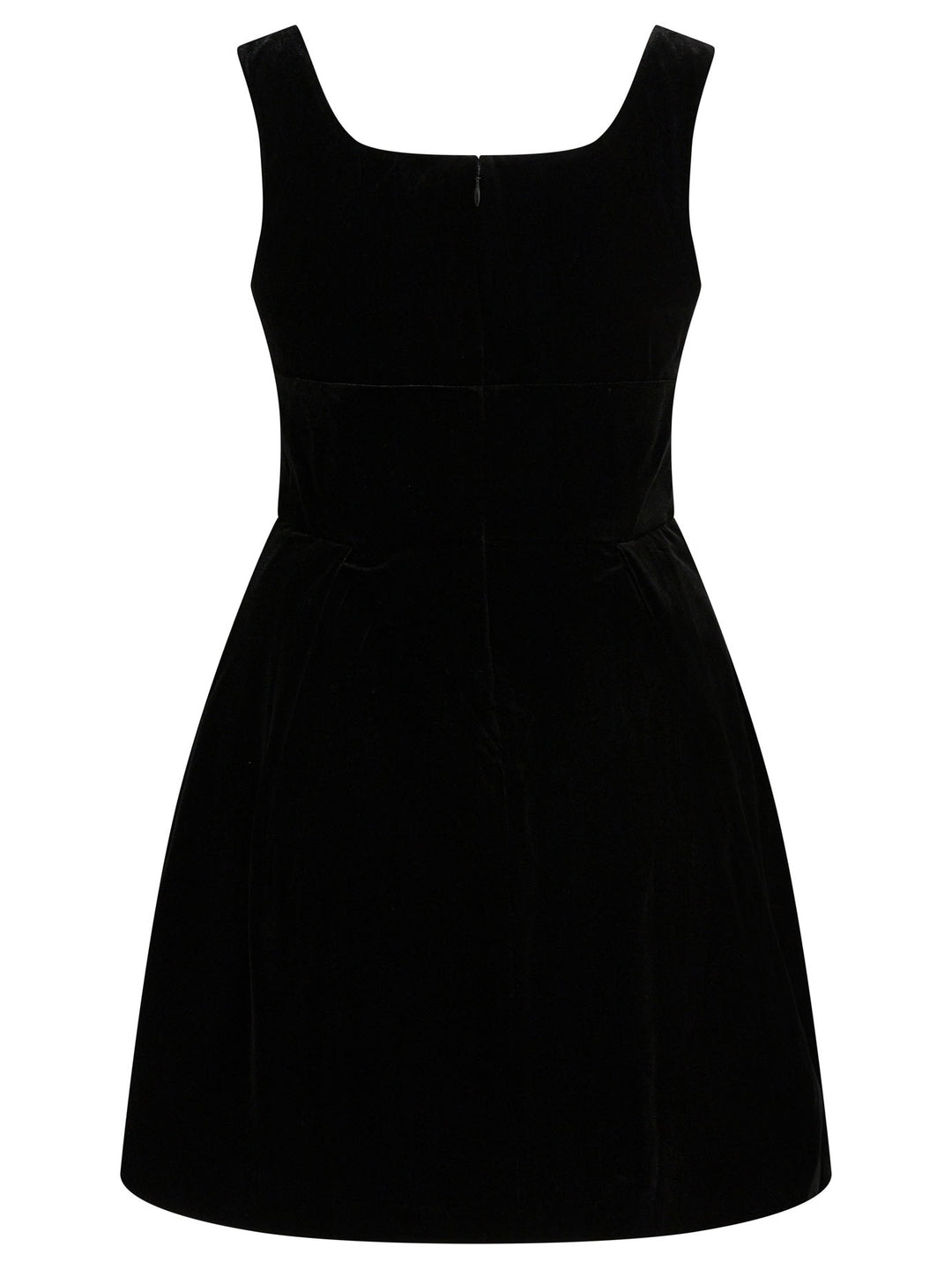 Self-Portrait Velvet Flared Dress Abiti - Nero | 65272b3357a1ea43d156b01ee4a4e14e96b6a66a