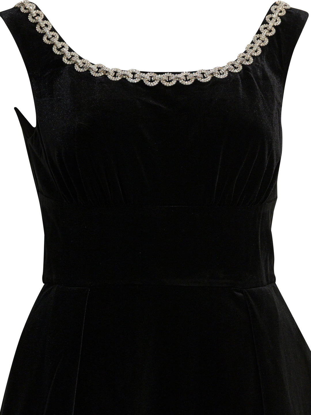 Self-Portrait Velvet Flared Dress Abiti - Nero | 0a2db5f8ce03f8e3255d309919ed1799c3779694
