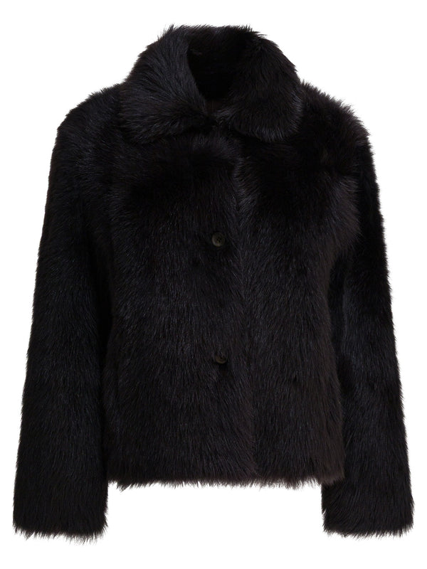 Fur Coat Jackets And Coats Marrone
