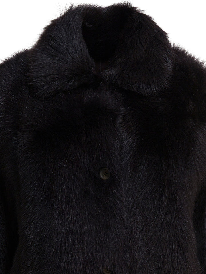 Semper Fur Coat Jackets and Coats - Marrone | 7aad2533471a064534daca5f669a8bdb299a4a66