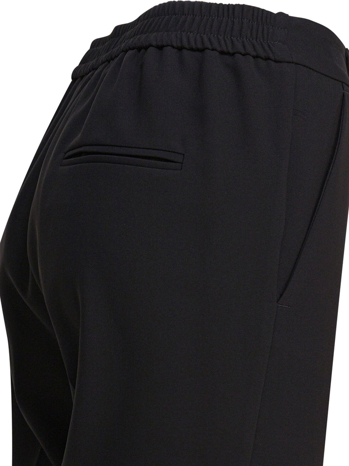 Semper Pants With Elasticized Waist Trousers - Nero | 741b3b9fde204dfd0084063d5f55fafa8c781b0c