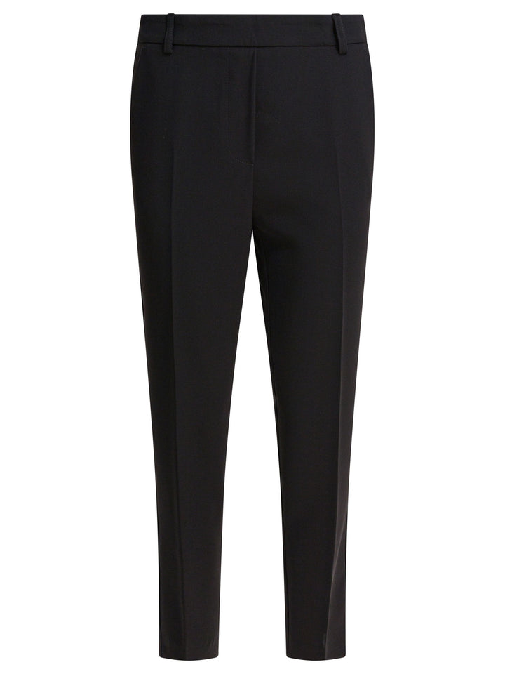 Semper Pants With Elasticized Waist Trousers - Nero | 4d780e64dd3f0530872b677543e16420789689e2