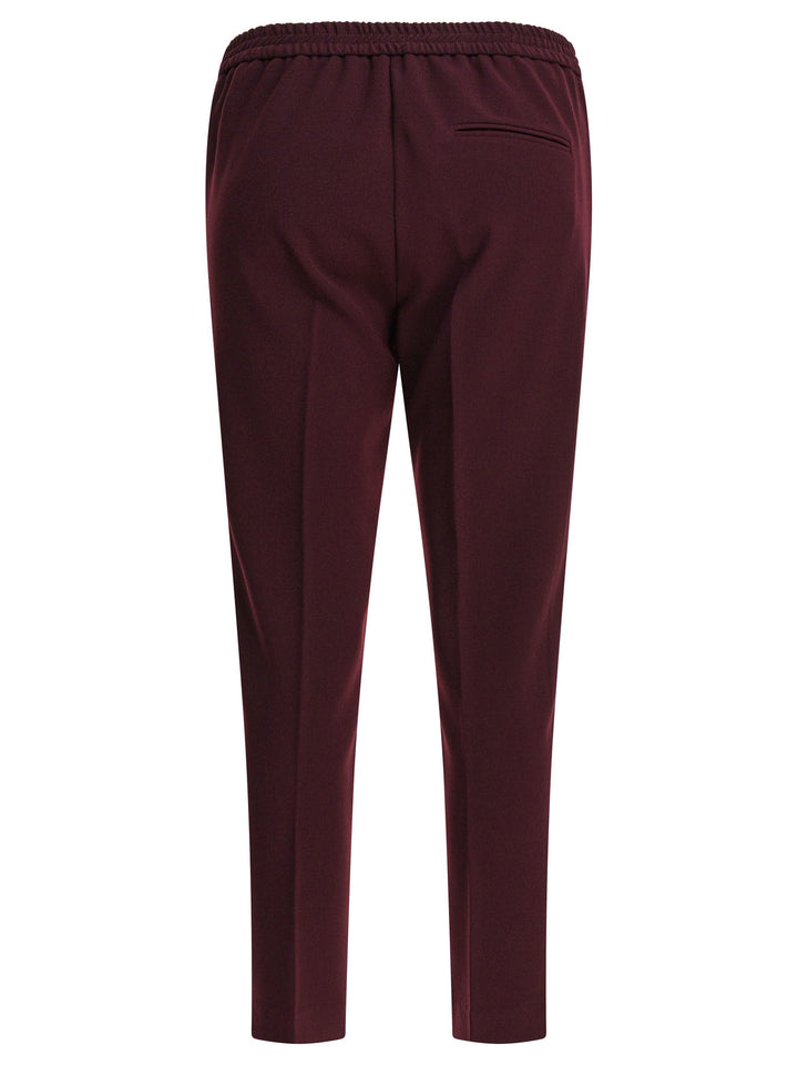 Semper Pants With Elasticized Waist Trousers - Bordeaux | fe814a95e860f9586e5fa22e3096d5912b474254