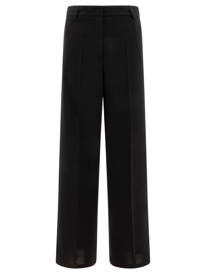 Semper Wide-Leg Pants Trousers - Nero | 8cc228abd07b91f1641586e2e3f69b06e968db90