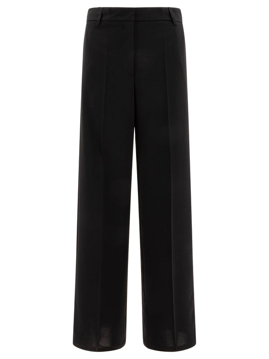Wide-Leg Pants Trousers Nero