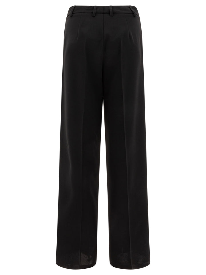Semper Wide-Leg Pants Trousers - Nero | 2067ae1a5e7888bee988b6a301f09f774c9a288f