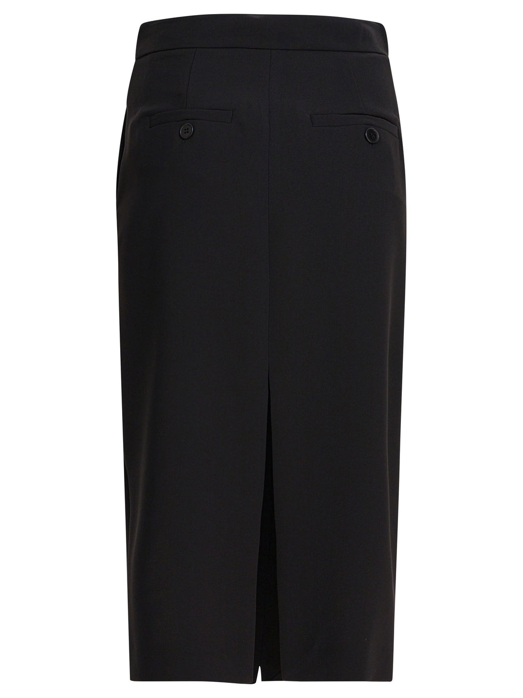 Semper Midi Skirt With Double Slit Gonne - Nero | 35dd5790071b191c3e0d06abe7d18e1d287736e4