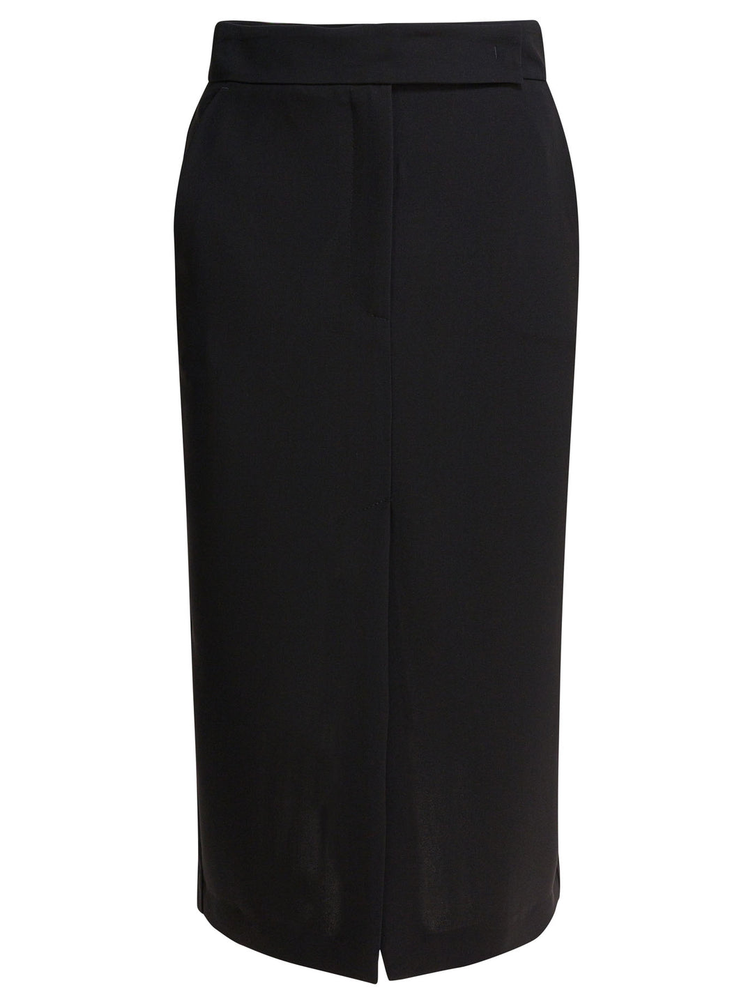 Semper Midi Skirt With Double Slit Gonne - Nero | 6dcd6db65893c79fda221a331da7e1e616a4fb0c