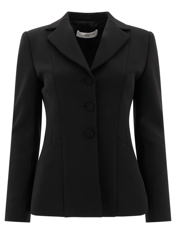 Single-Breasted Blazer Jackets And Coats Nero