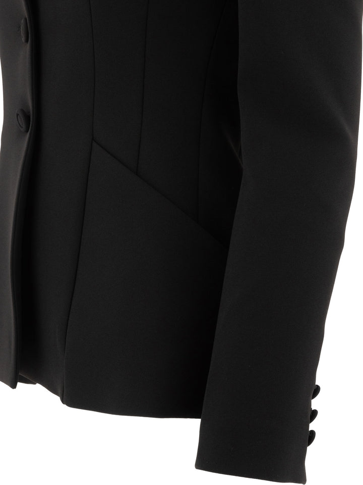 Semper Single-Breasted Blazer Jackets and Coats - Nero | 0d46e045cb8ff45c1790f1829305b4c486366954