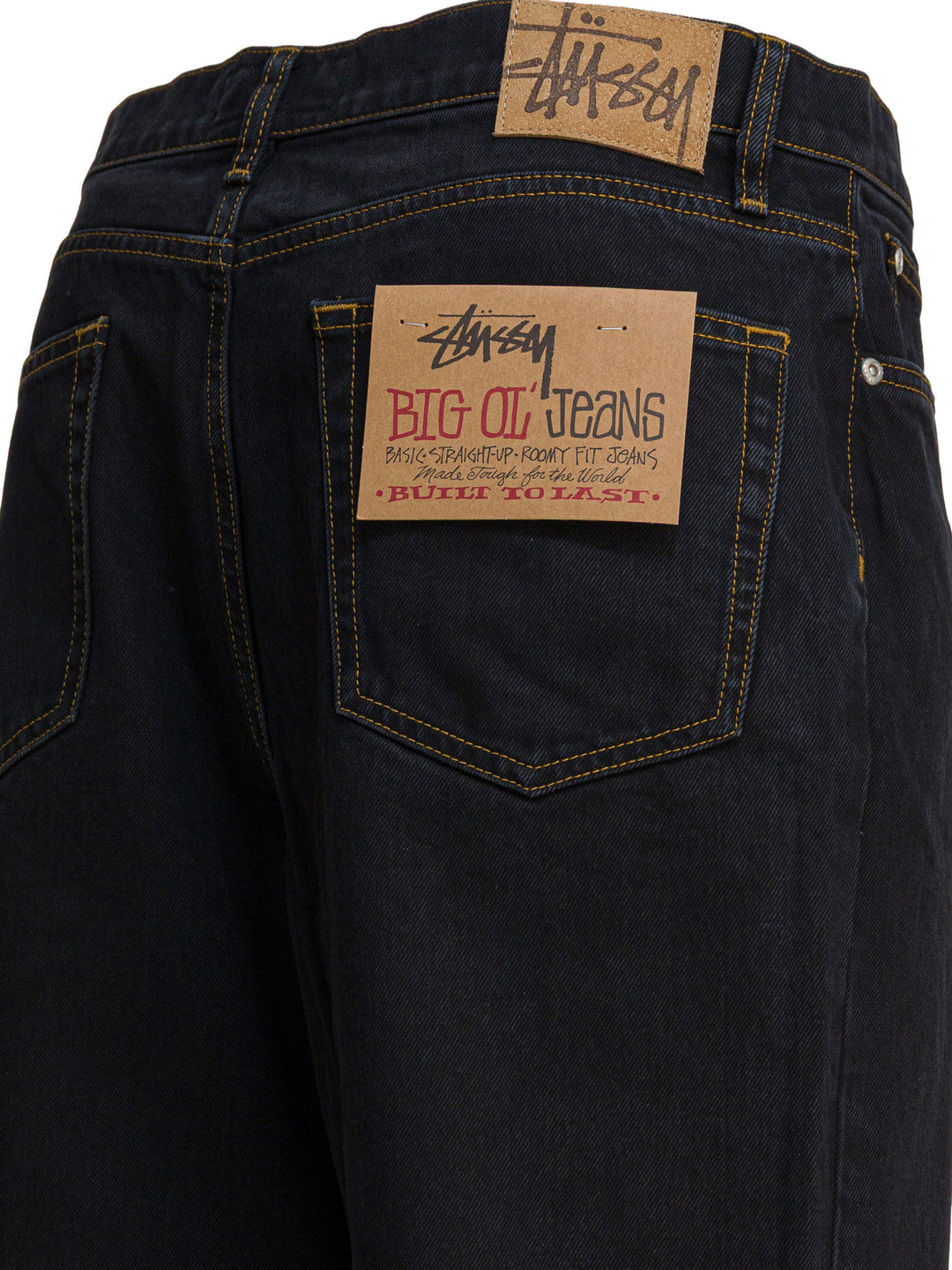 StüSsy Big Ol Jeans - Nero | 067235b557c89d5e63961e3fc1512098c4b593b8
