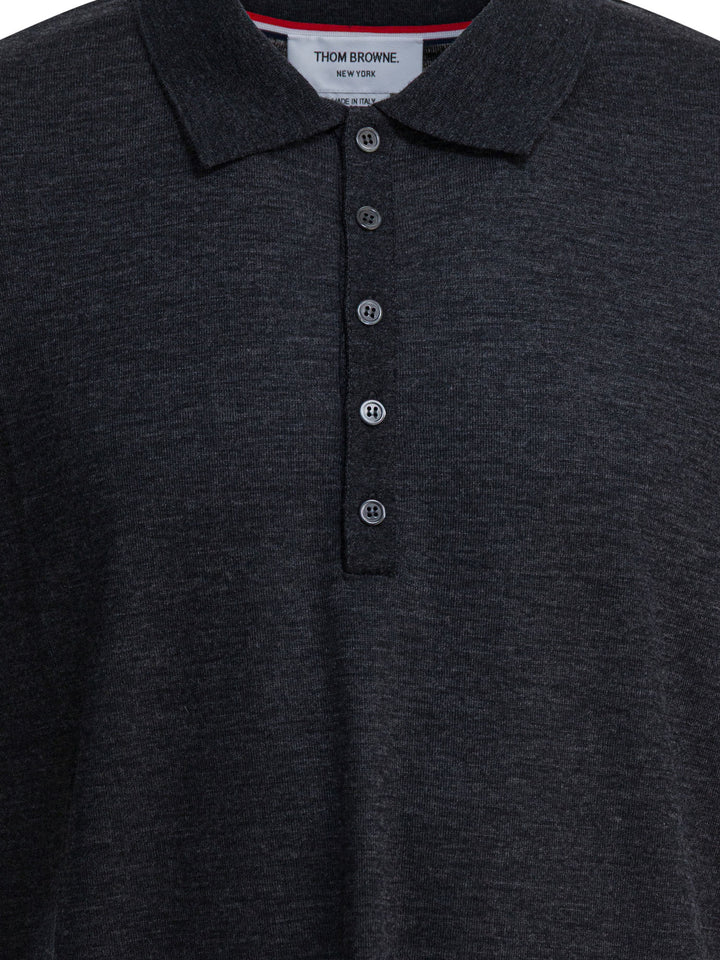 Thom Browne 4-Bar Polo shirts - Grey | 8ce1edfcc4183a311a373368cb037c0ff8674df4