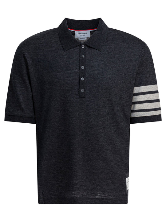 4-Bar Polo Shirts Grey