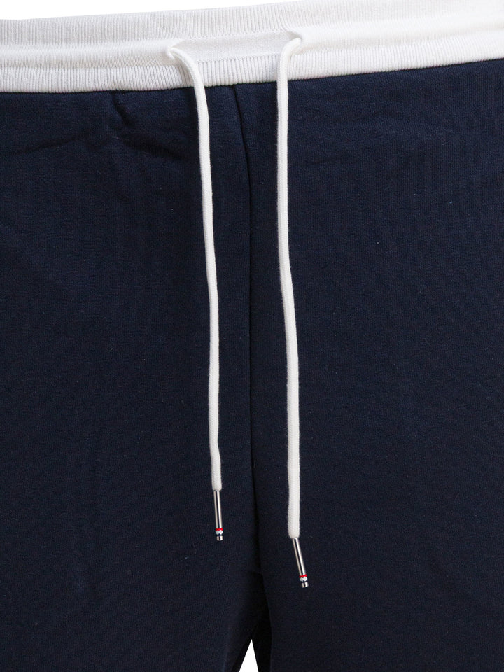 Thom Browne Loopback 4-Bar Shorts - Blu | 7c2fae3d96fddbd10385892111a34ae55518c55a