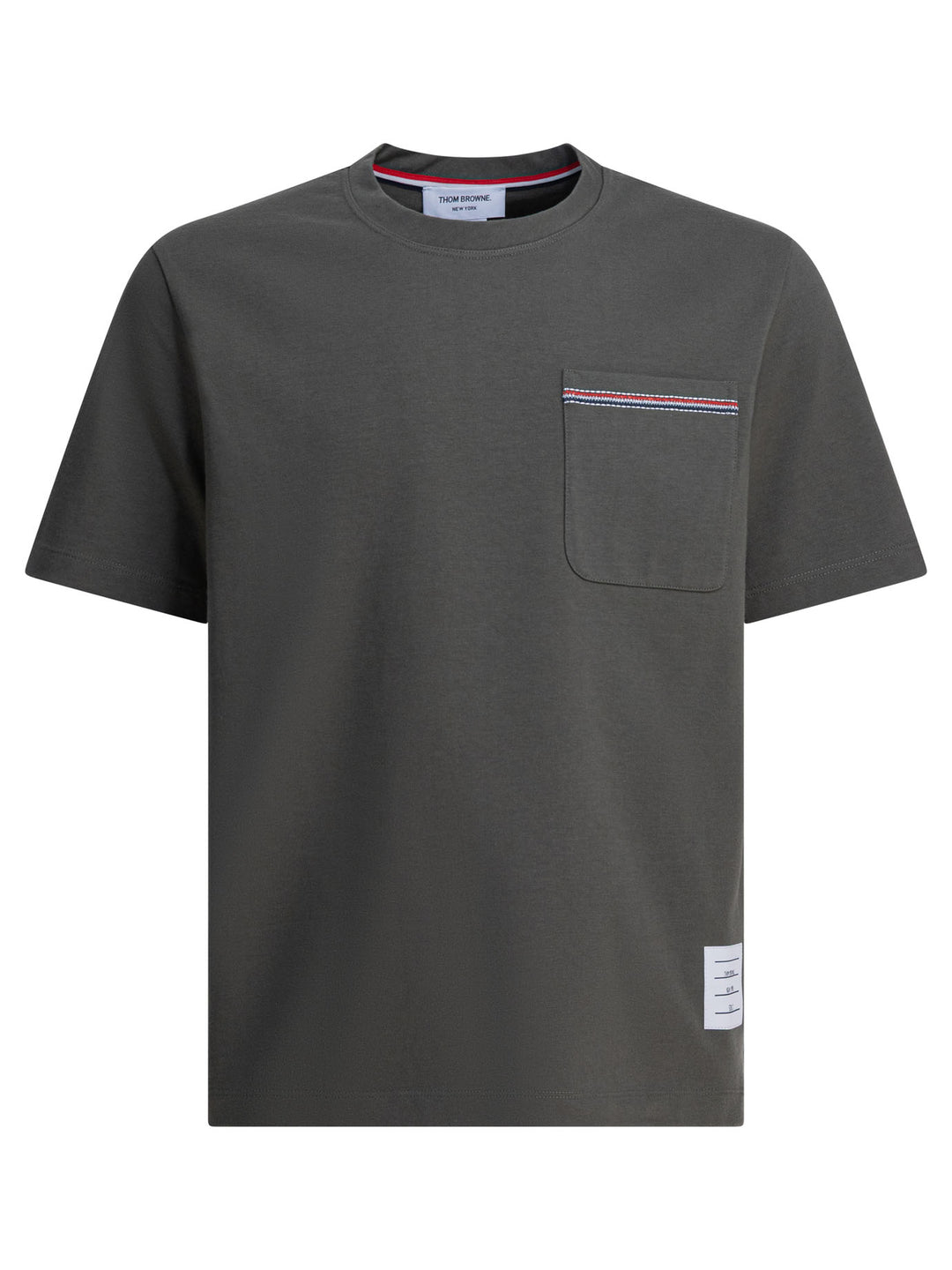 Thom Browne T-Shirt With Pocket T-shirts - Verde | c33feddd1f3e2452aec8b7401e7e9bf5724d6ff7