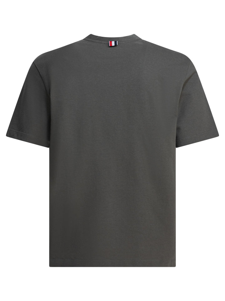 Thom Browne T-Shirt With Pocket T-shirts - Verde | 82349b1f78cbec2e2d00950db61ab233c6a18596