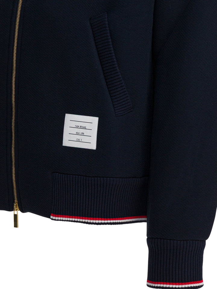 Thom Browne Zipper Sweatshirt Sweatshirts - Blu | db3bbad58ffc7fb1ef619bd645a0cea89f149e8e