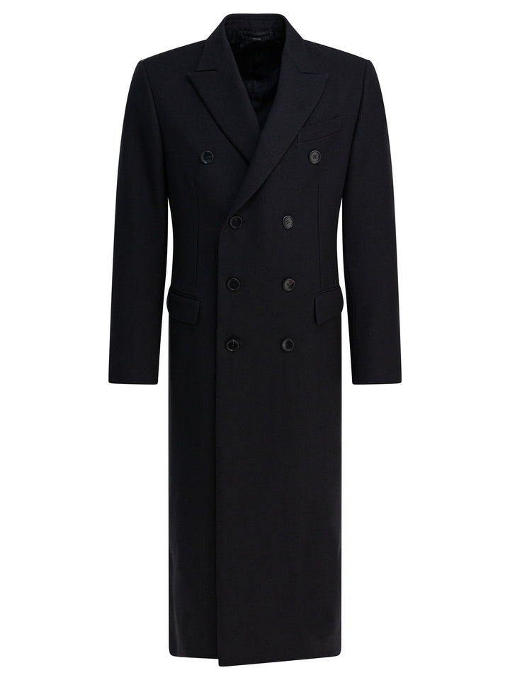 Tom Ford Double-Breasted Wool Jacket Jackets and Coats - Nero | bcb877aac6bbd1b54a54cb205dc50bc744a97af2