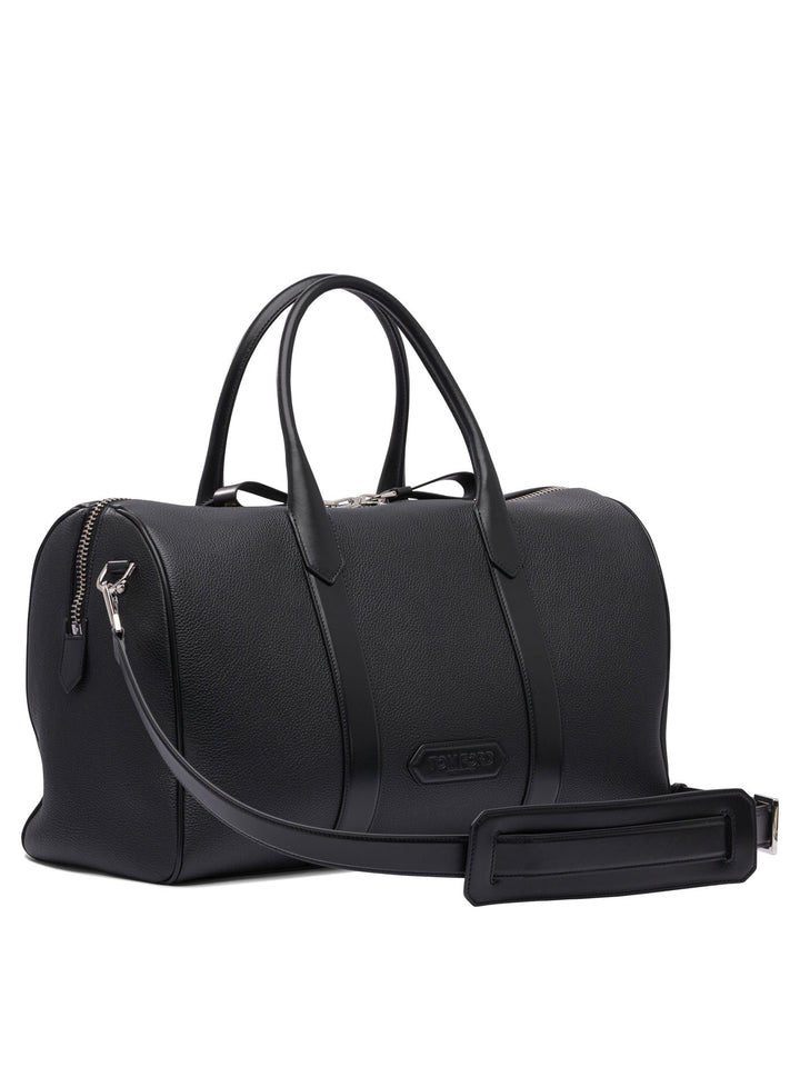 Tom Ford Leather Travel Bag Travel & Sport - Nero | ebb797187acf06eba656c44d1748cc7e4301899f