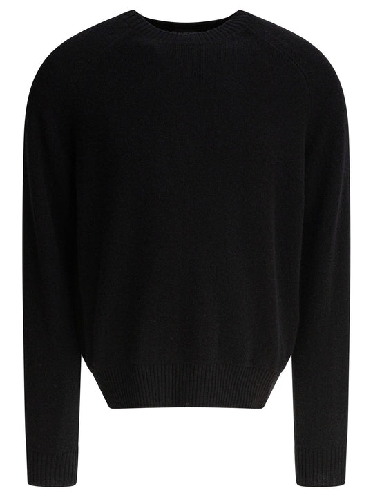 Wool And Cashmere Crewneck Sweater Knitwear Nero
