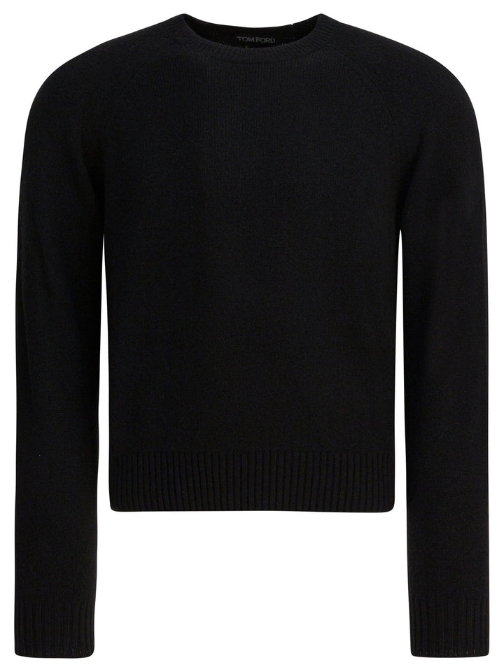 Tom Ford Cashmere Crewneck Sweater Knitwear - Nero | 7b4c38cc77d04823471dd649df77cf4acb336b9d