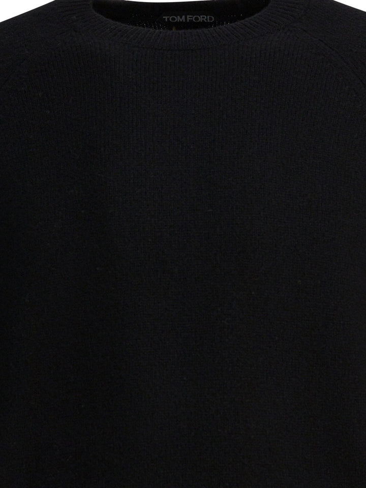 Tom Ford Cashmere Crewneck Sweater Knitwear - Nero | 4e1b0e1445d9d8767d90ba154c0e5a0306935e97