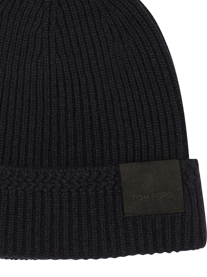 Tom Ford Cashmere Beanie Cappelli - Blu | 7473990b4f560c51ab2386c4e0d69d31296c3321