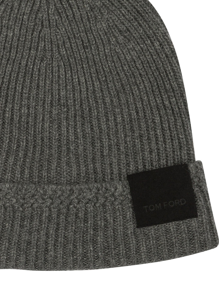 Tom Ford Cashmere Beanie Cappelli - Grey | 3b4d52ab11b4899416f473be16d06bbc10807be0