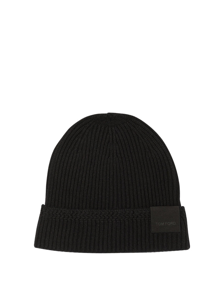 Tom Ford Cashmere Beanie Cappelli - Nero | 2ac84466793131f552d41011f1c6164a9ff405df