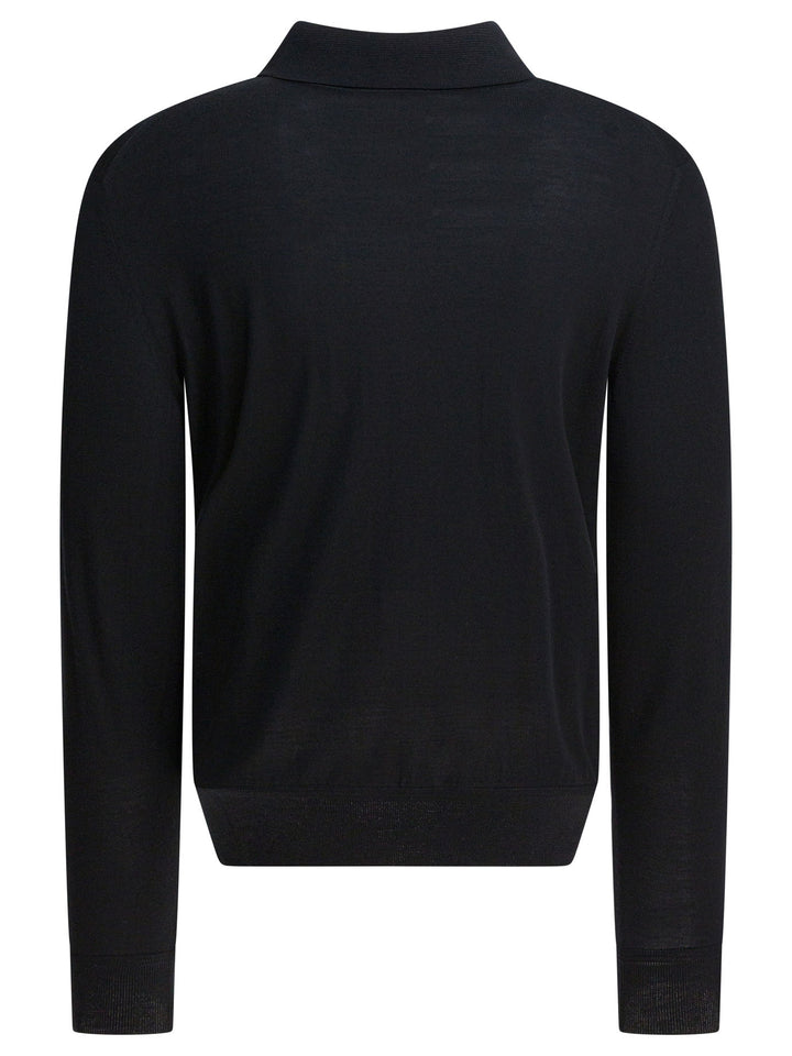Tom Ford Long-Sleeved Polo Shirt Polo shirts - Nero | fe307d31ea50174f933a5f164a7d760604b2670e
