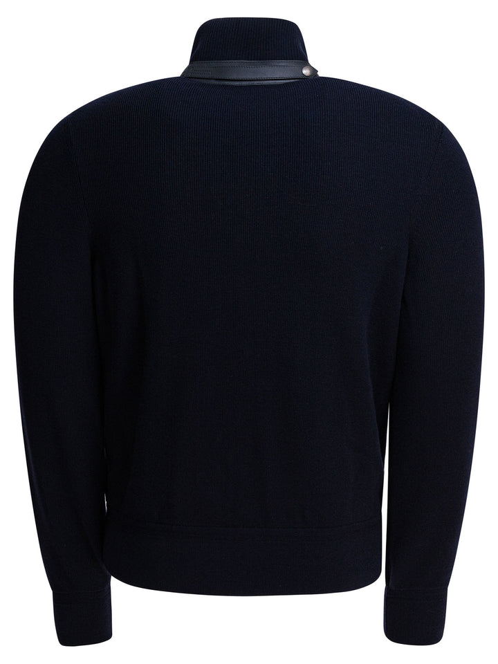 Tom Ford Nylon And Wool Short Down Jacket Jackets and Coats - Blu | ba696b1d409936ff29c06f7f597cc4606e01598e