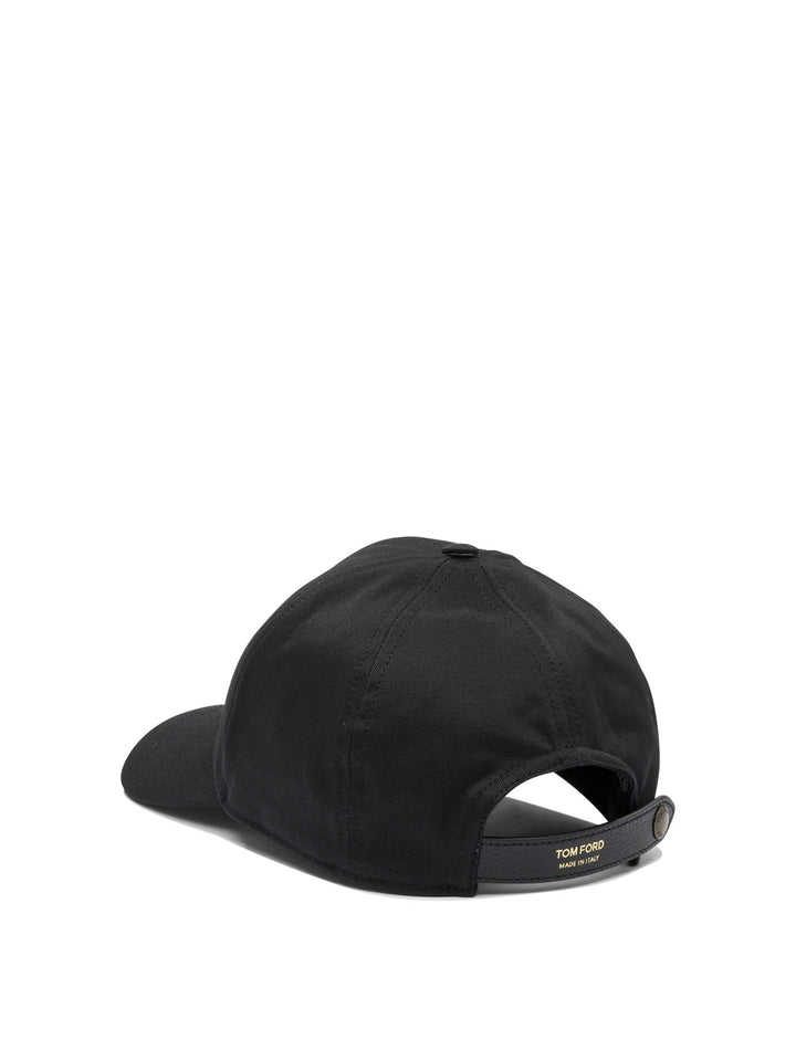 Tom Ford Cotton Trucker Hat Cappelli - Nero | 15b3df54984b2709a4f6d505e55b0cb46ac8fff8