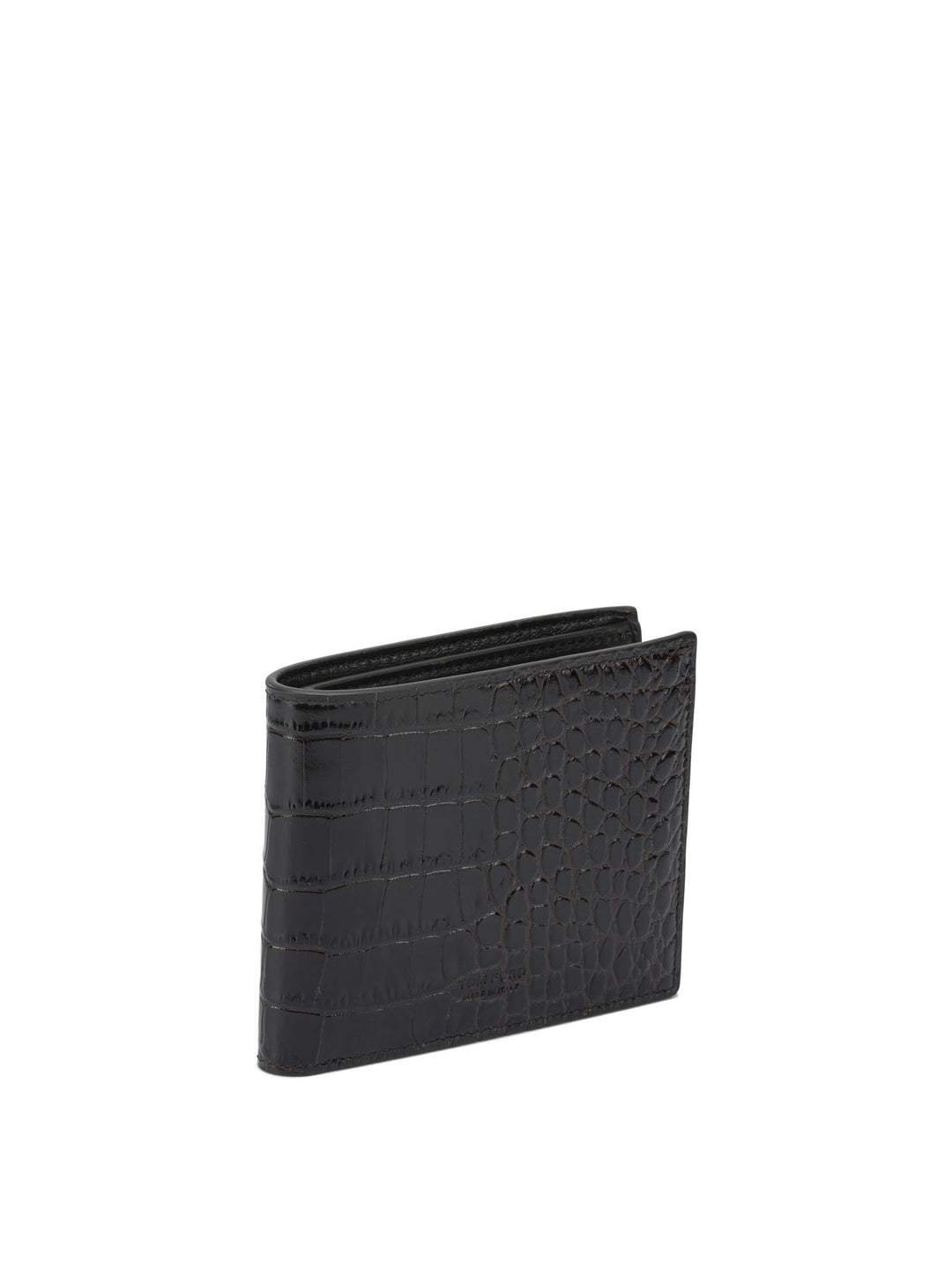Tom Ford Crocodile Print Leather Wallet Wallets & Card holders - Marrone | a9ff5a743208d75da2afc0ea6fea7ed6be2fccc4