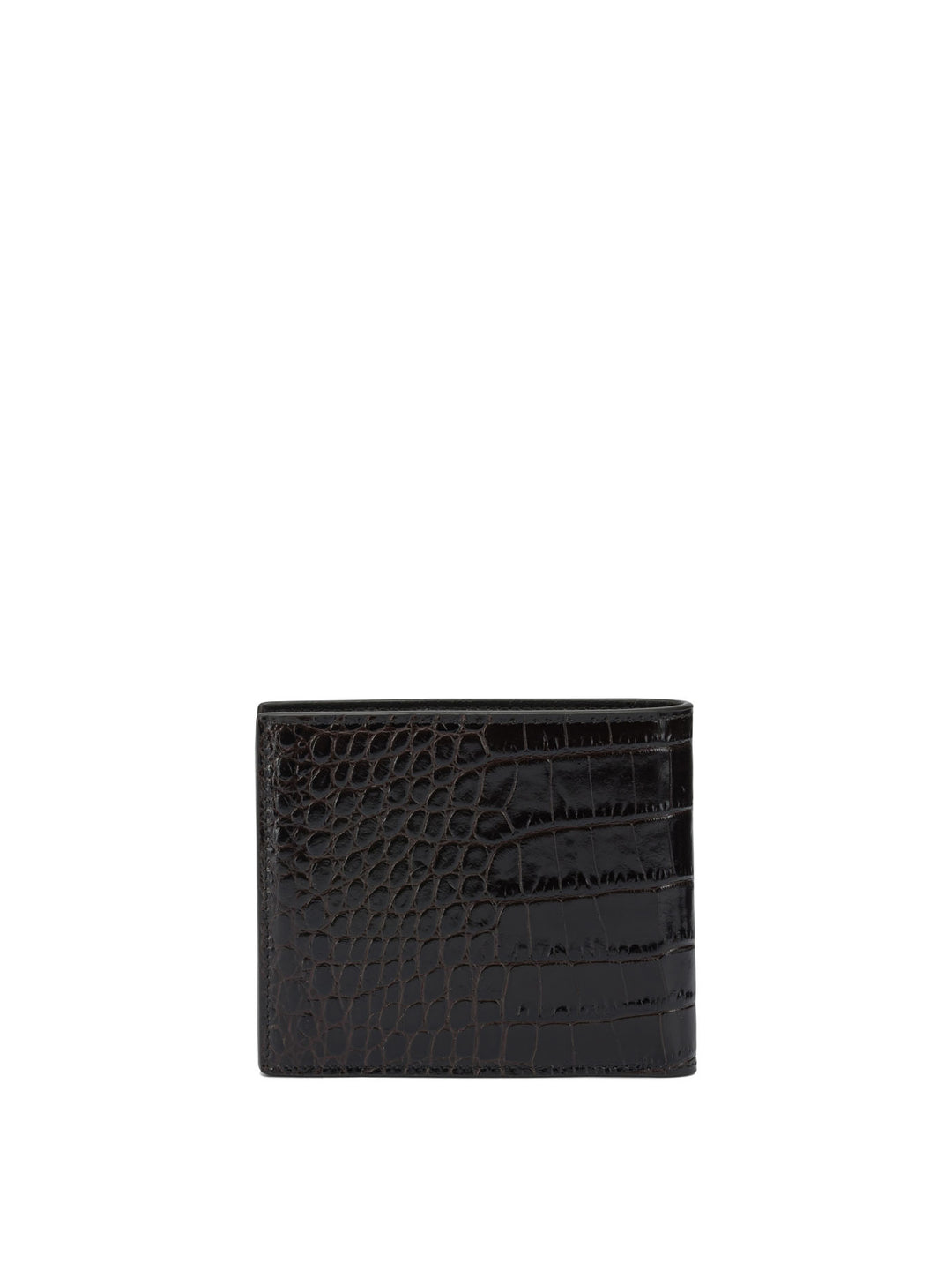 Tom Ford Crocodile Print Leather Wallet Wallets & Card holders - Marrone | 134b3ef68c91aa60f84be906976ffba9c104ada2