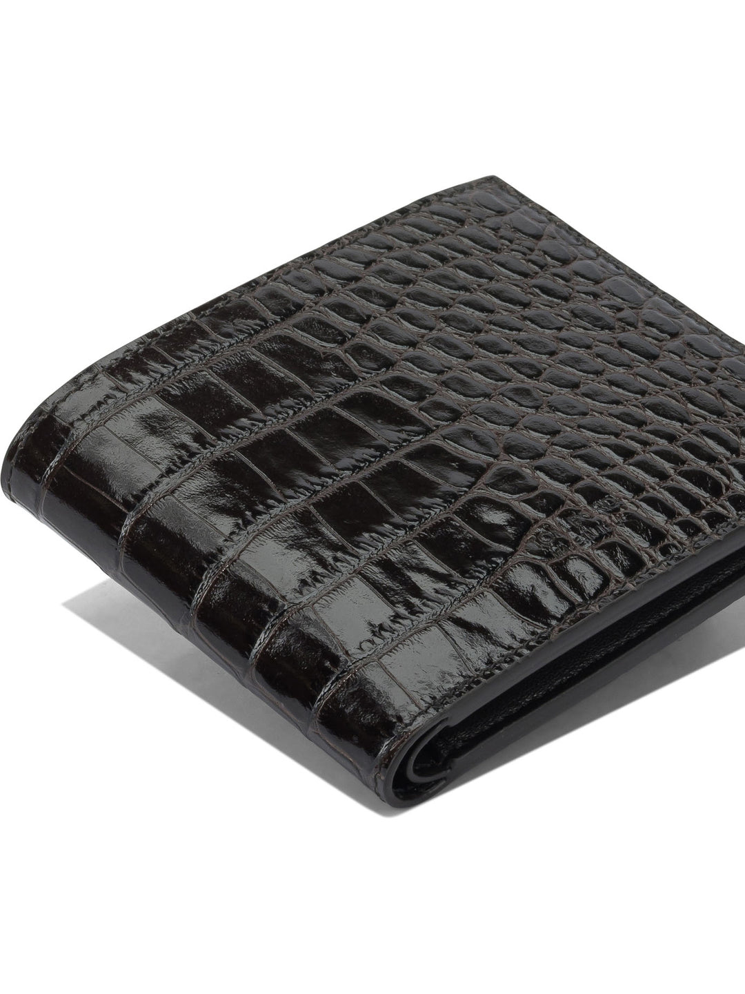 Tom Ford Crocodile Print Leather Wallet Wallets & Card holders - Marrone | d9fcc40b61ed975efae4050c9328b75ce7ee016b
