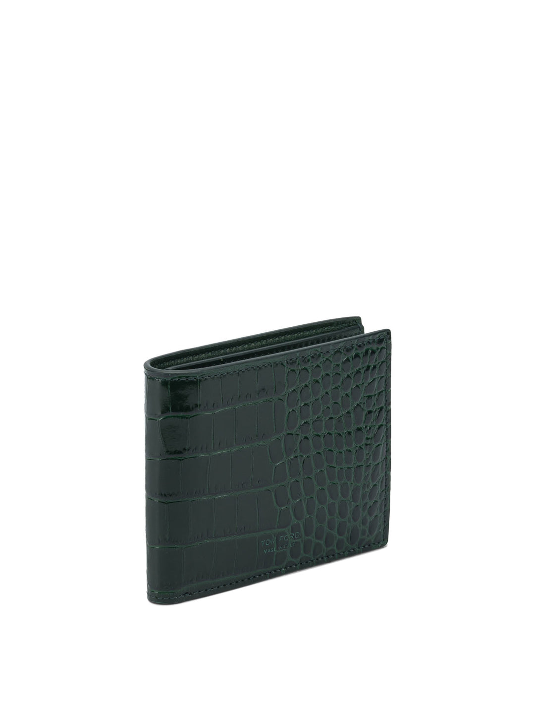 Tom Ford Crocodile Print Leather Wallet Wallets & Card holders - Verde | ea93fc9442d6887620677dee83ec63960006f45a
