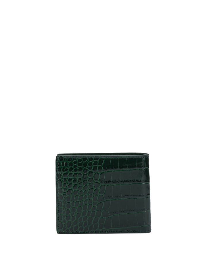 Tom Ford Crocodile Print Leather Wallet Wallets & Card holders - Verde | de0364661cffbd3a9012f67bdc2512402824a6e6