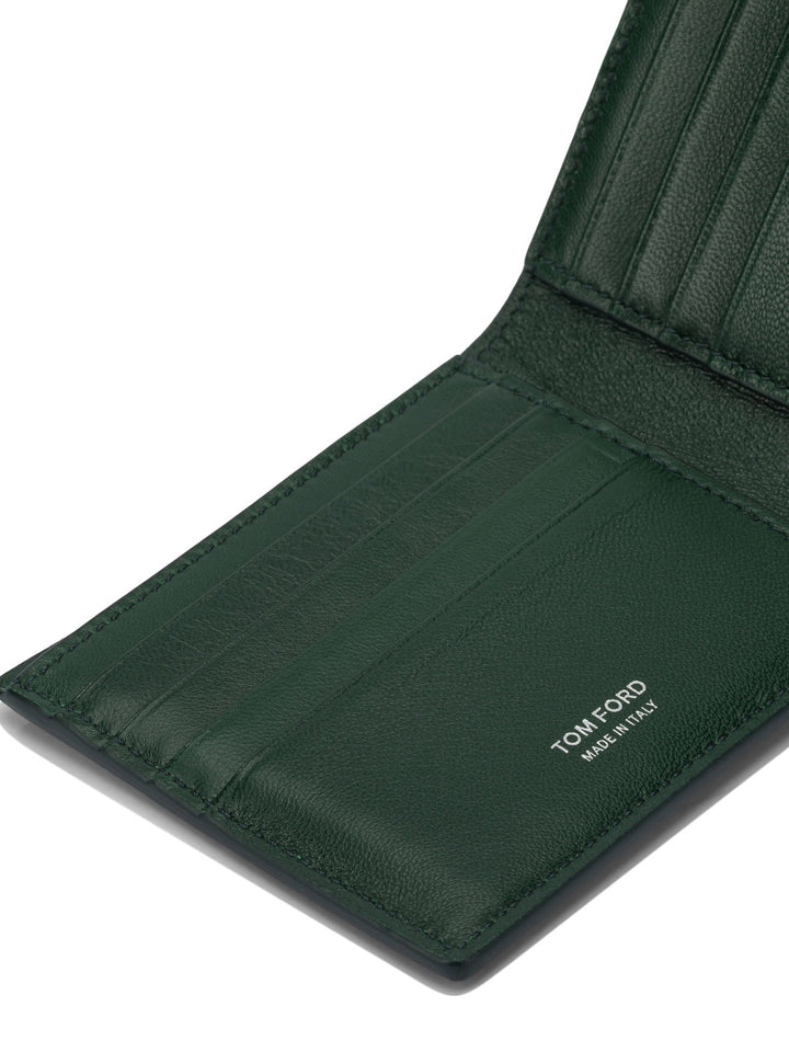 Tom Ford Crocodile Print Leather Wallet Wallets & Card holders - Verde | 7a5b680553067905be339ad406f864a0e418420e