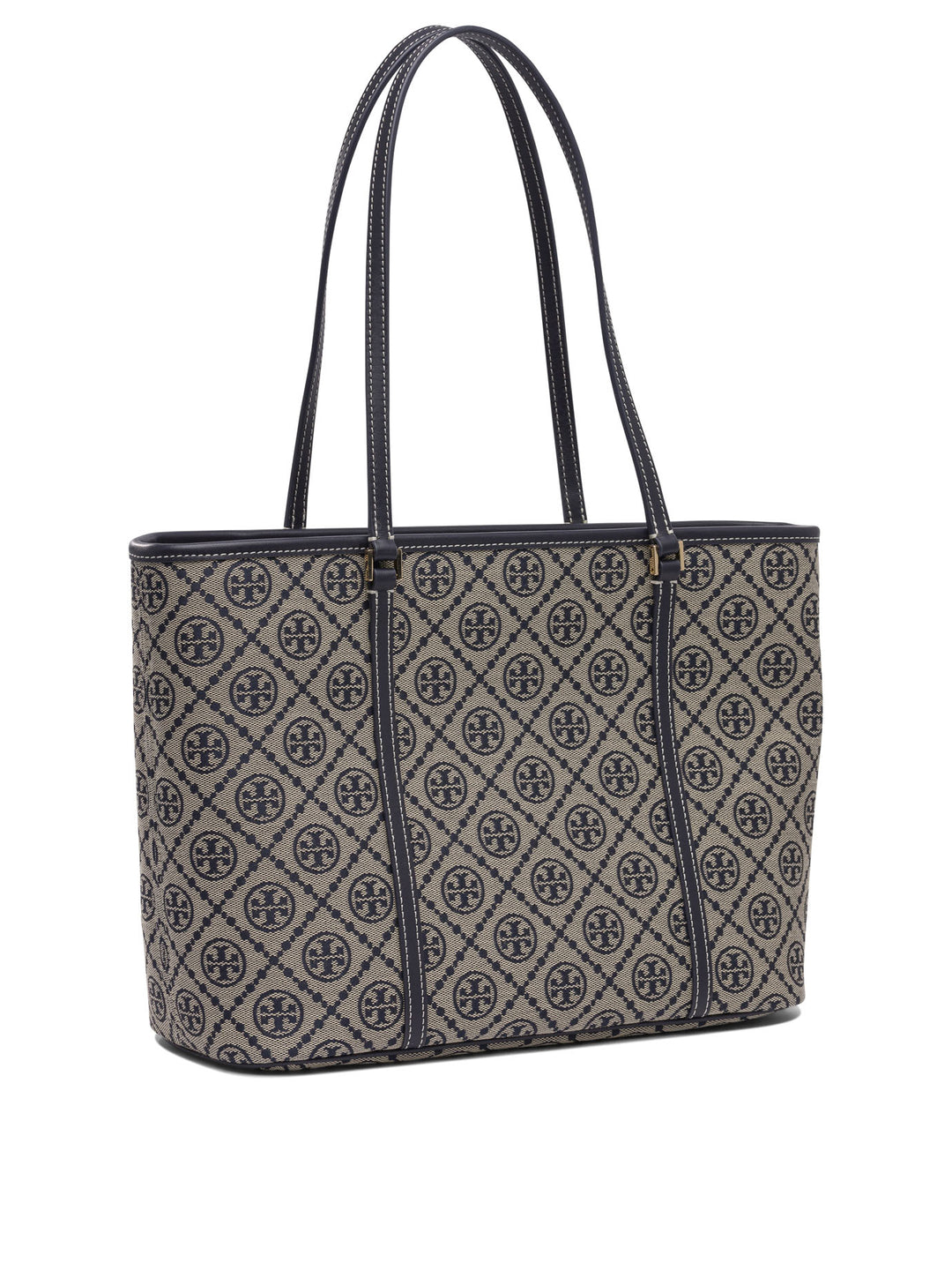 Tory Burch T Monogram Zip Tote Borse a Spalla e Tracolla - Blu | 6dc9aba52f83073d0737d15a028ba625211ae769