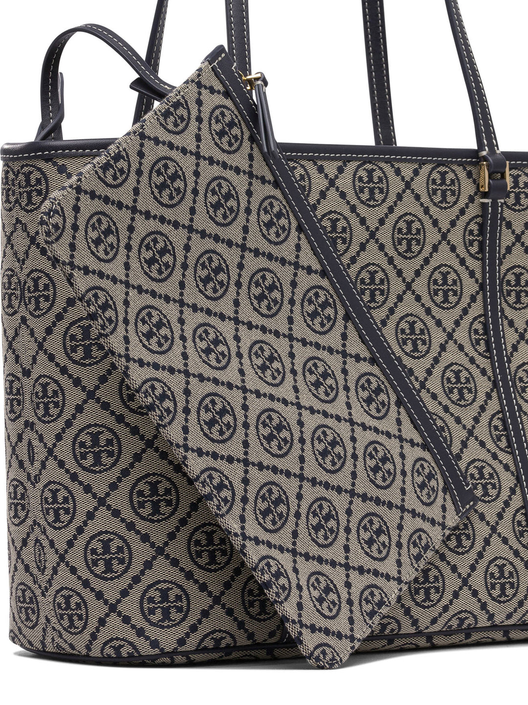 Tory Burch T Monogram Zip Tote Borse a Spalla e Tracolla - Blu | 8b87c5be8dbf681b78207760ab680bdbce9eb761