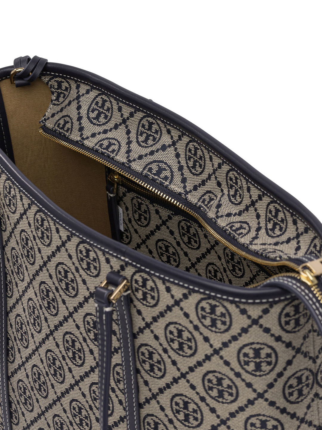Tory Burch T Monogram Zip Tote Borse a Spalla e Tracolla - Blu | 5403349d603671fc48905be1c598083bdf9b4f78