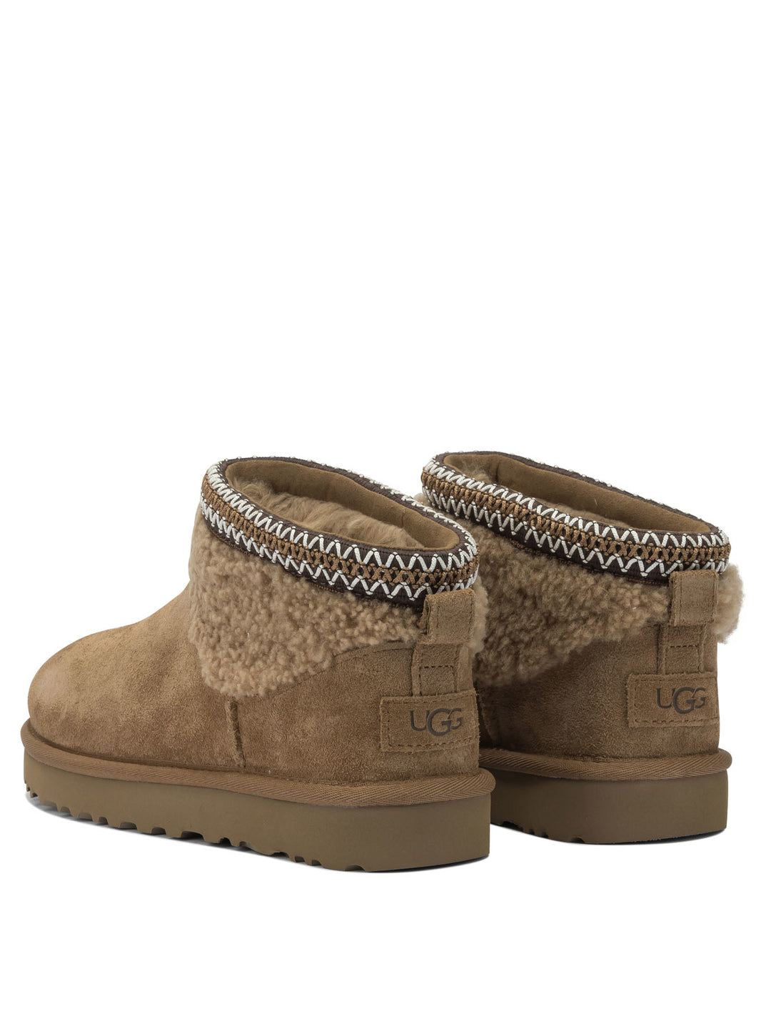 Ugg Classic Ultra Mini Maxi Curly Boots and Ankle Boots - Marrone | 6953230355c714e18dcd6125f941a6fb33a36993
