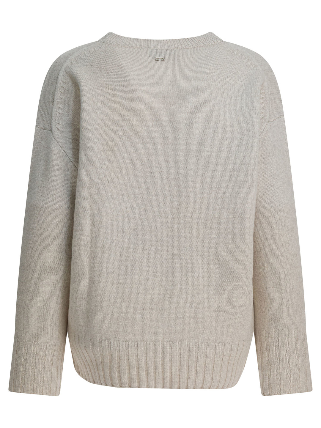 Umarmung Wool And Cashmere V-Neck Sweater Knitwear - Bianco | f5195f7b68e0ffbd40f0bd0c20ed9cf47d88f054