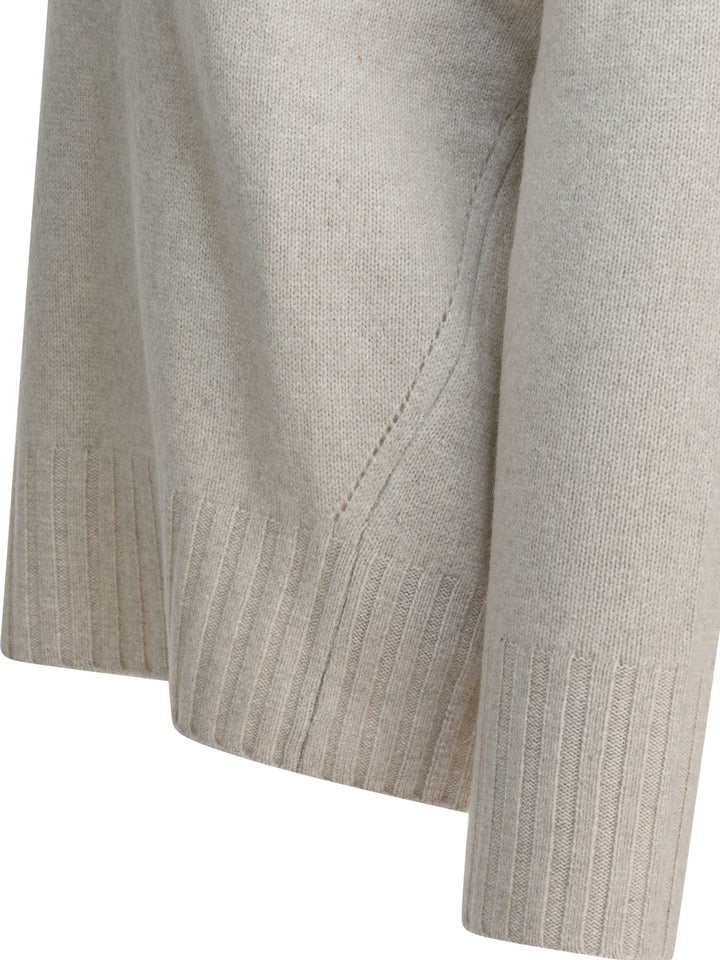 Umarmung Wool And Cashmere V-Neck Sweater Knitwear - Bianco | dcaf734f329e7a400c465357d1f19fc4f4495b8a