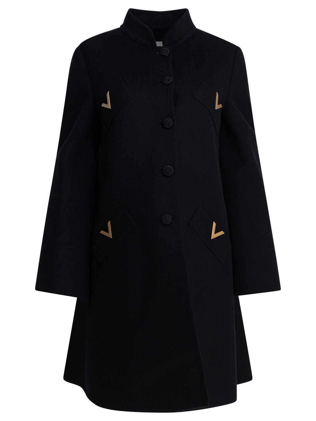 Valentino Wool And Cashmere Coat Jackets and Coats - Nero | 2f1fb5b205415692c5f26e218e17340f4c94bce0